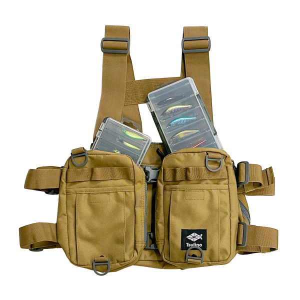 TMストリームベスト タン【ストラップベスト/渓流ベスト/本流ベスト/マウンテンストリームベスト】